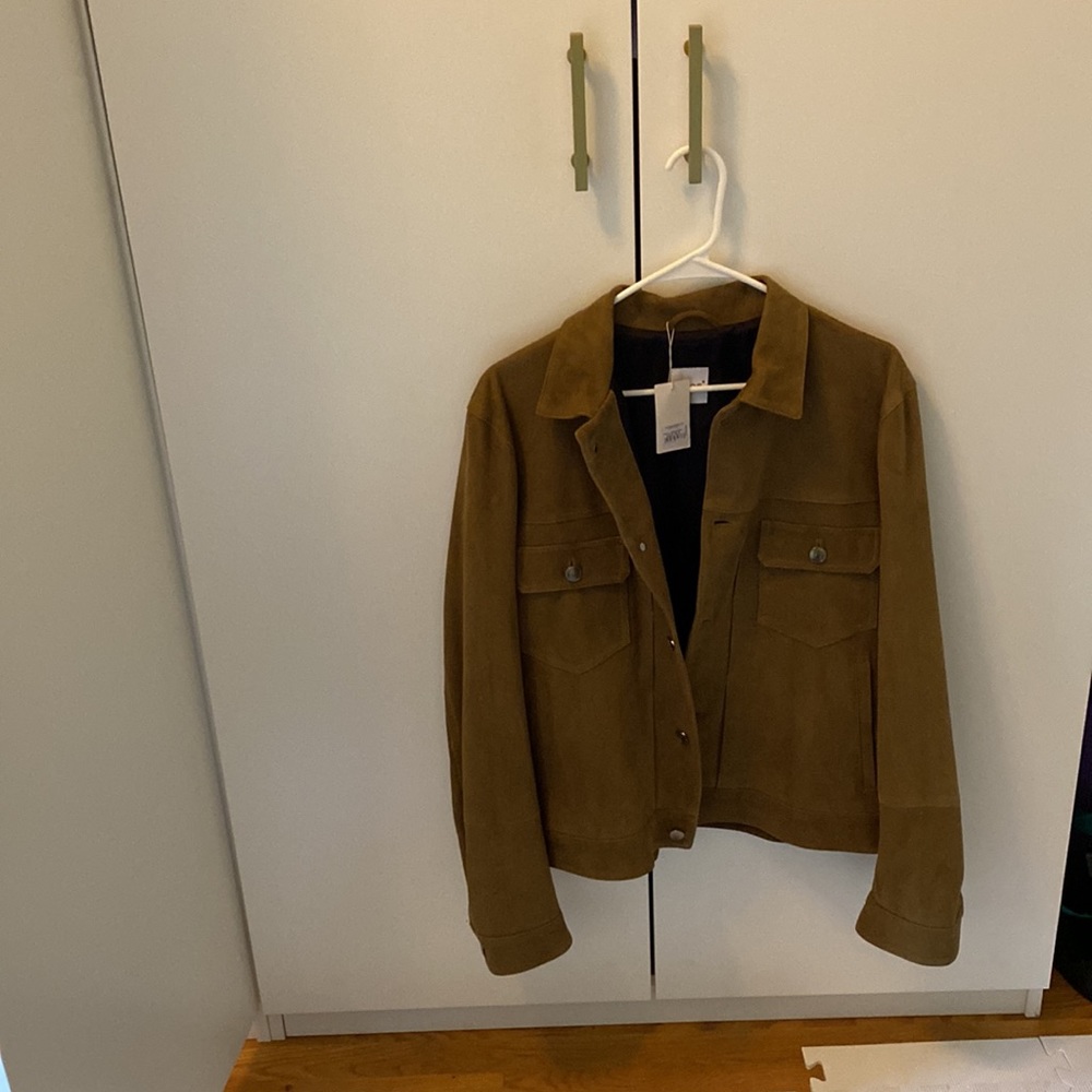 Eidos Napoli Isaia Brown Suede Jacket NWT 50 EU 40 U.S
